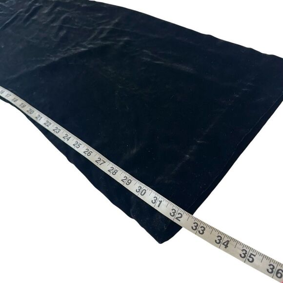 Janeville Black Velvet Silk Trouser Pants, 14 - Picture 12 of 12